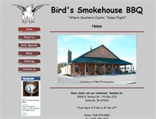 Tablet Screenshot of birdssmokehousebbq.com